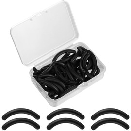 BUTBU Pack of 50 Replacement Pads, Eyelash Curler Rubber, Universal Replacement Rubbers for Eyelash Curler, Black Eyelash Curler Pads, Makeup Tool for Women and Girls