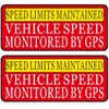 Speed Limit Car Sticker -Vehicle Speed is Monitored by GPS