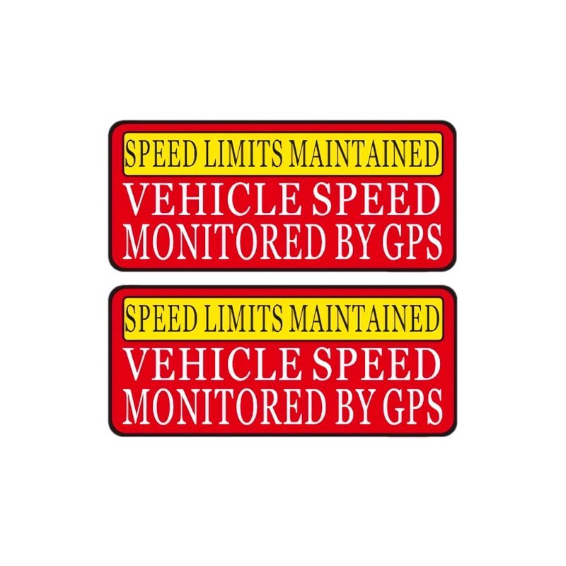 Speed Limit Car Sticker -Vehicle Speed is Monitored by GPS