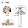 Arc Bending Integrated Cutter, 1/2in Shank Woodworking Milling Bit for