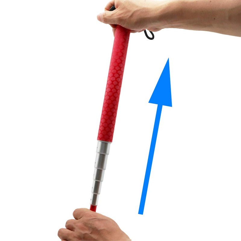 Aluminum Telescopic Blind Cane with Rolling Tip 12 inch-59 inch，with