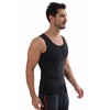 Henicepte Mens Undershirt Tummy Control Chest Compression Hidden Gynecomastia Undershirt