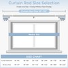 Silver Curtain Rods for Windows 36 to 176 Inch(3-14 Feet),1"