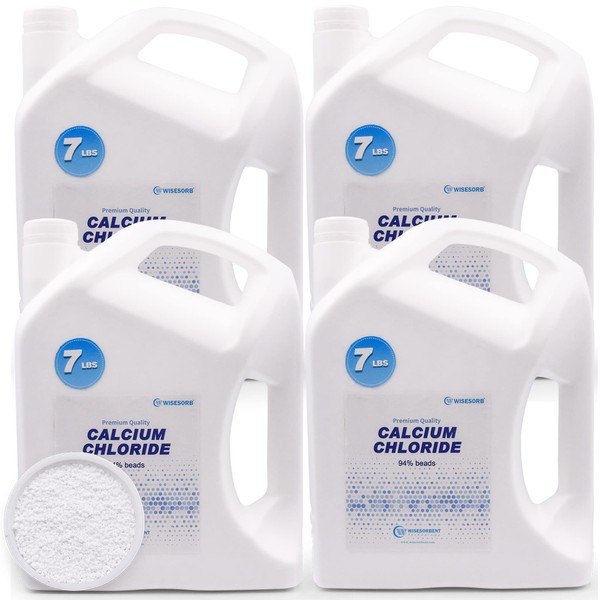 Wisesorb 28LBS Calcium Chloride Desiccant, Moisture Absorbers Refill Beads -