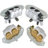 labwork Front and Rear Brake Calipers with Pads Replacement for
