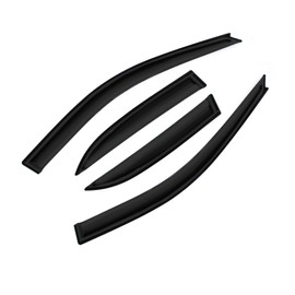 D&O MOTOR 4pcs Front+Rear JDM Smoke Sun/Rain Guard Outside Mount Tape-On Window Visors for 97-01 Camry