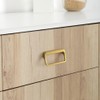 Goo-Ki Brushed Gold Cabinet pulls with 3''(76mm) Hole Center,Modern Zinc