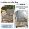 Outdoor Deep Seat Cushions Set, 24x24x4.3 inch, Fade Resistant, Waterproof