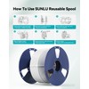 SUNLU Refill PETG Filament 1.75mm, PETG Refill 3D Printer Filament,