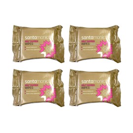 100 SANTA MONICA QUICK 'N' EASY SELF TANNING WIPES TOWELS 4 X 25 PACKS