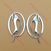Truckemblems 2pcs Silver Impala Flying Left Right Side Pillar Emblem