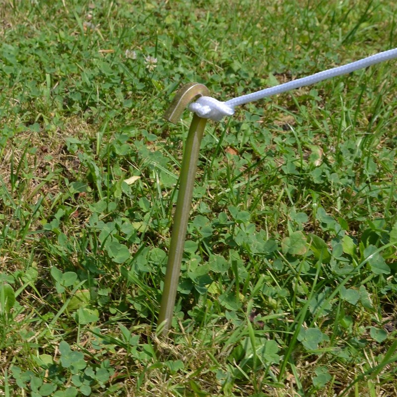AMANKA Stahl-Hart 5 Square Tent Pegs 220 x 6 mm