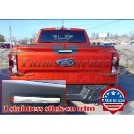 Made in USA - Trims Express fit:2024-2025 Ford Ranger Insert Handle Sticker Rear Door Tailgate Cover 1Pc