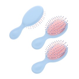 Healvian 3pcs Portable Scalp Massage Comb Set Travel Hair Brush Scalp Cleaning Function for Women Lightweight Beauty Accessory for Home and