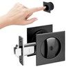 Aesytava Matte Black Privacy Pocket Door Lock, Heavy Duty Square