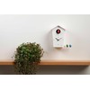 KOOKOO Birdhouse Mini White, Tiny Modern Cuckoo Clock with 12