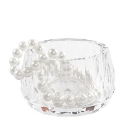 DONOUCLS Crystal Candy Bowl,Hand Cut Dessert Salad Bowls Clear 6x9cm/2.4x3.2