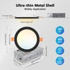 LVWIT 12 Pack 4 Inch LED Recessed Light, 9W 5CCT