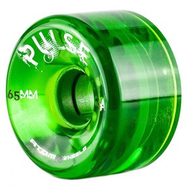 Atom Skates Outdoor Quad Roller Wheels 78A Atom Pulse 65x37 Green 65x37 Green / 1 Wheel
