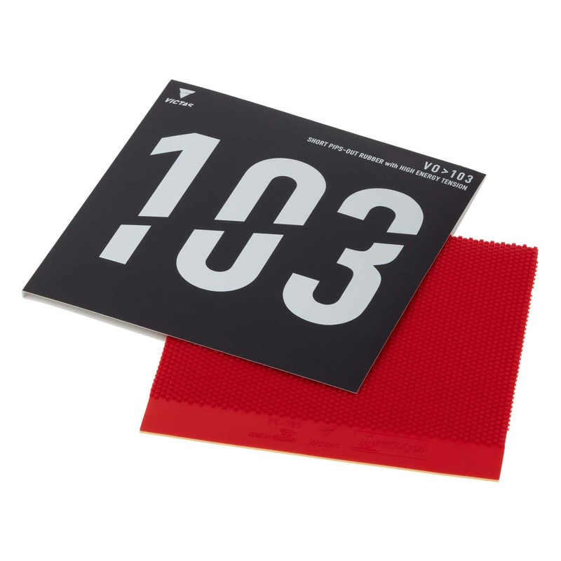 Victoras VO1>03 Table Tennis Rubber High Energy Tension Attack Red