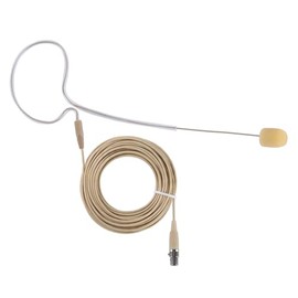 Pyle Pro PMEMS10 - Micrófono eléctrico para la Parte Trasera de la Oreja (Cable omnidireccional, micrófono Condensador de Voz Profesional con Cable Mini XLR de 4 Pines y Parabrisas)