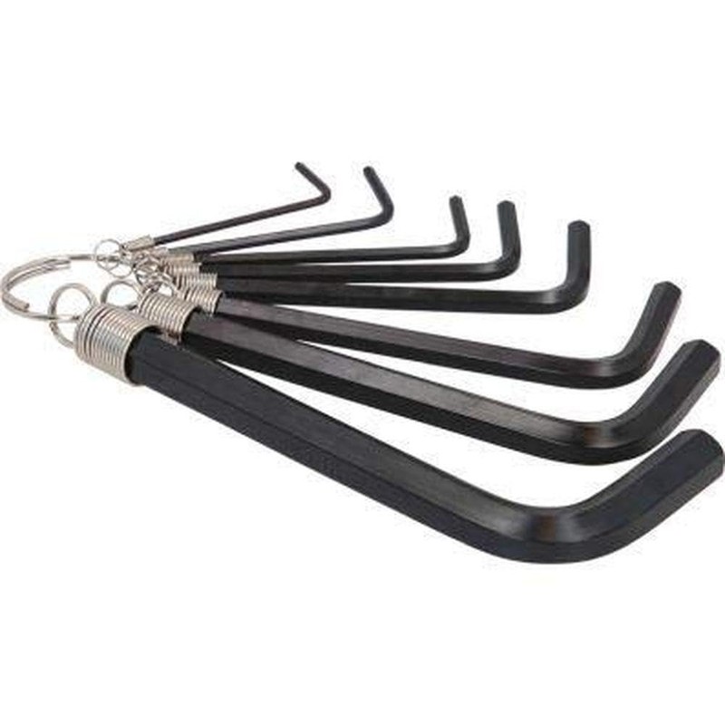 KS Tools 151.3250 Innensechskant-Winkelstiftschlüssel-Satz am Ring, 8-tlg.2-10mm