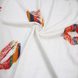 60" Wide Printed Poly Spandex French Terry Brushed Fabric (210 GSM), Medium Weight, 4-Way Stretch, Soft & Warm for Apparel, Hoodies, Sweatshirts, Joggers & DIY