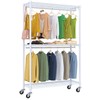 Higeego H2 Plus Rolling Garment Rack with Wheels Heavy Duty