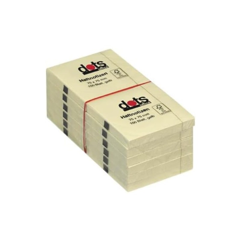 Dots – Yellow Sticky Notes 7.5 x 7.5 cm Quantity