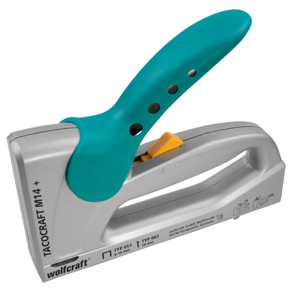 wolfcraft Tacocraft M 14+ I 7081000 I Hand Stapler For