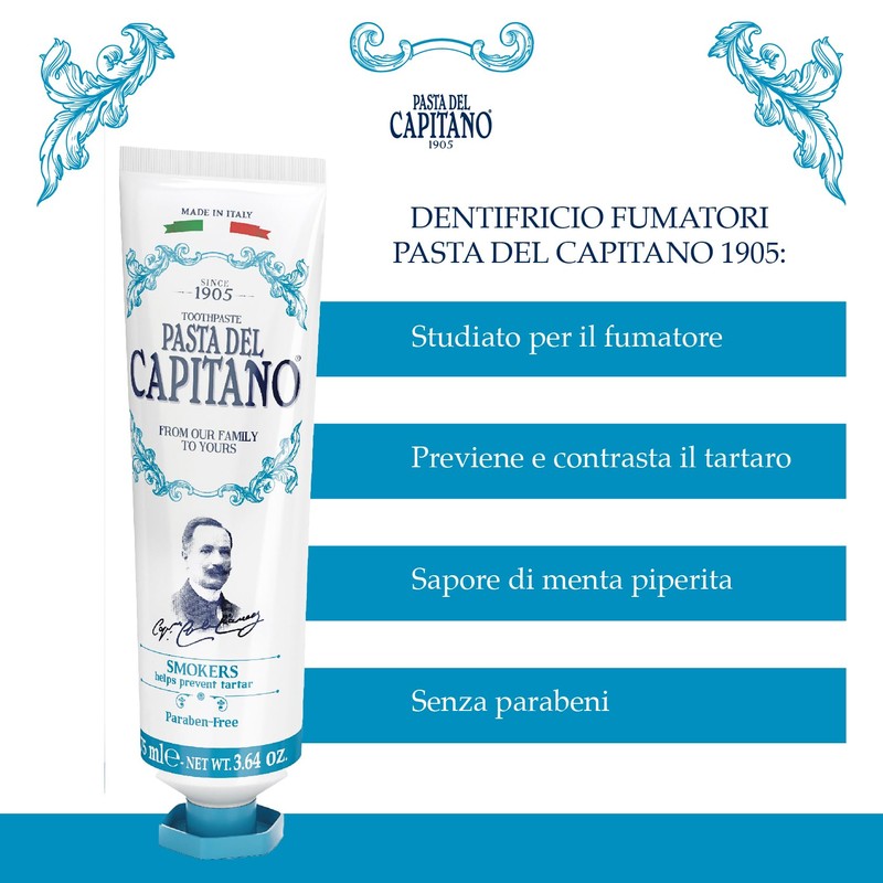 Pasta del Capitano 1905 Smoking Toothpaste 75ml