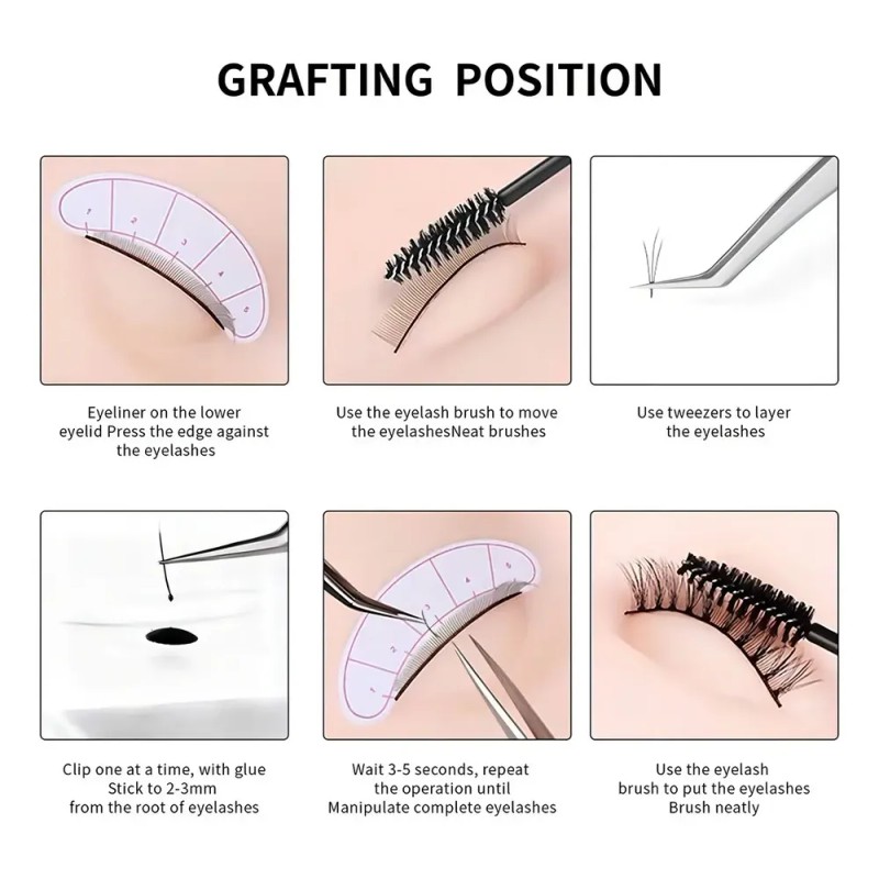 Kit Para Pestañas De Práctica Profesional Extensión Mink 1x1