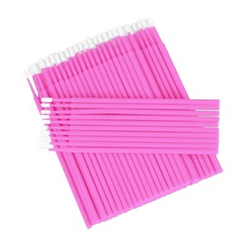 200 Pcs Micro Applicators Brushes, Micro Buds for Eyelashes, Disposable Eyelash Extension Brush for Eyelash Extensions (200PCS, Pink)