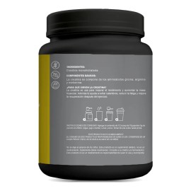Creatina Monohidratada 500 Gr Iron Core Suplements 200 Serv