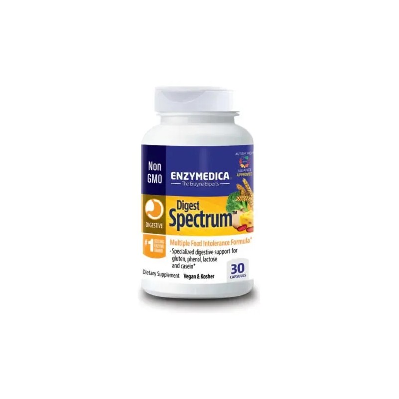 Enzymedica Digest Spectrum Multi Suplemento 30 Caps Sin Sabor