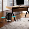 360Tonics Computer Tower Floor Stand, Height Adjustable PC Stand, 2-Tier
