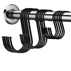 Celebration Directre 15PCS S Hooks for Hanging, Stainless Steel S-Shaped Hooks Mixed Size Metal Hanging Hook Plant Hooks Hangers for Kitchen Office Bathroom Bedroom