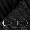 OHS Faux Fur Black Throw Blanket for Bed, Thick Soft