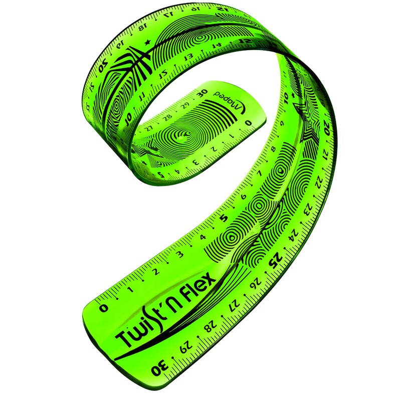 MAPED Twist'n flex ruler 30 cm. assorted colours (blue, green,