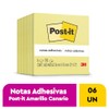Post-it Notas Adhesivas, Color Amarillo Canario, 7.6cm x 7.6 cm,