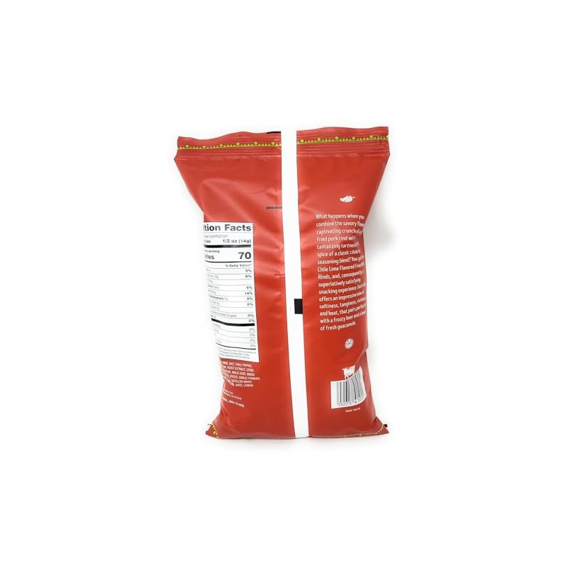 T'Js Chile Lime Flavored Fried Pork Rinds 3oz bag (Pack