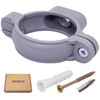 SKIR'CO Pack of 10 Grey Plastic Clamps for 50 mm