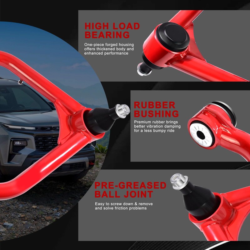 GPMMWPG 2-4" Lift Front Upper Control Arms Compatible with 1999-2006