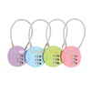 Combination Wire Lock for Travel Luggage Anti-theft 835 (T-shirt Shape) 3ea