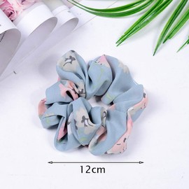 12 Pcs Hair Scrunchies, Chiffon Elastic Soft Hair Ties Scrunchy Hair Bands Ponytail Holder for Women Valentines Day Gifts for Her