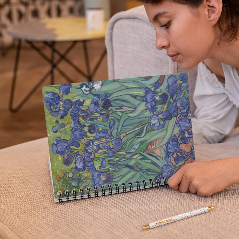 2026 Daily Planner - Van Gogh Irises- Impressionism - Durable