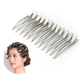 Pinza Perforada Para Cabello Tipo Pico De Garza Acero Plata Color Plateado 1463-00 Splash