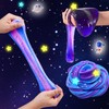 Mini Galaxy Slime Kit, with Glow in The Dark Stickers,Making