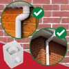 SPARES2GO Rainwater Diverter 65mm Square 68mm Round Downpipe Water Butt