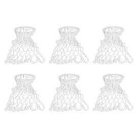 PATIKIL Pool Table Pockets, 6-in-1 Set Snooker Billiards Mesh Pockets Replacement Cotton Pool Table Bag Nets for Billiards Training, White